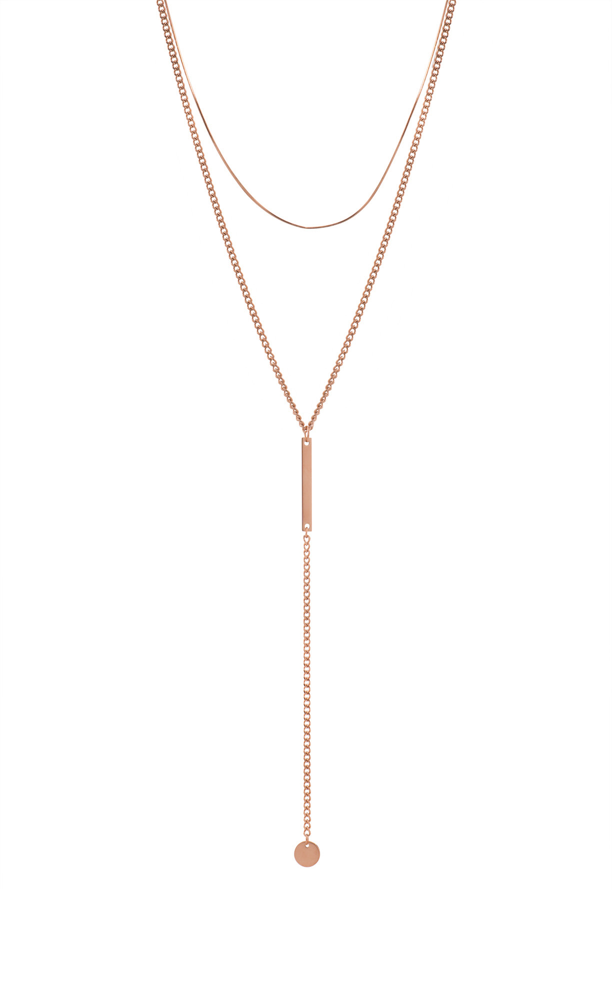 Troli Elegantní bronzový náhrdelník VGX1760RG/RE