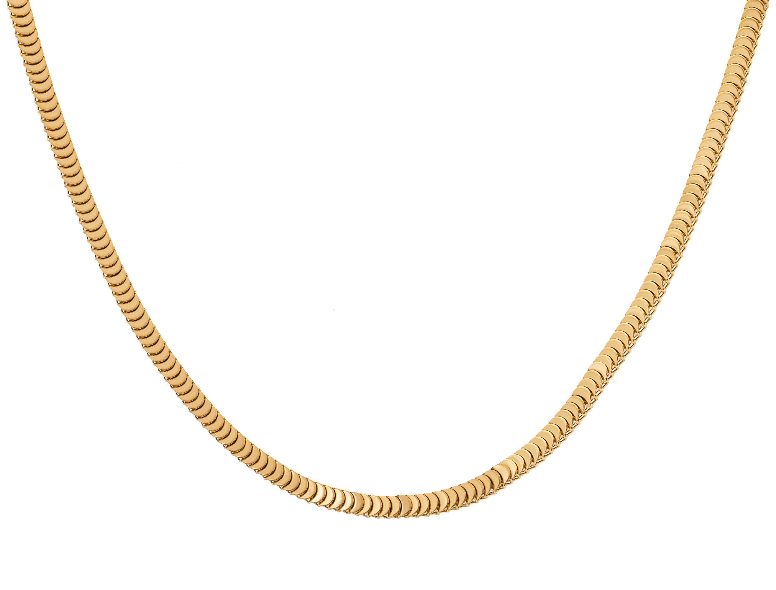 Troli -  Elegantní pozlacený náhrdelník z oceli
