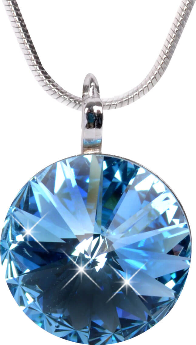 Levien -  Elegantní náhrdelník Rivoli Aquamarine