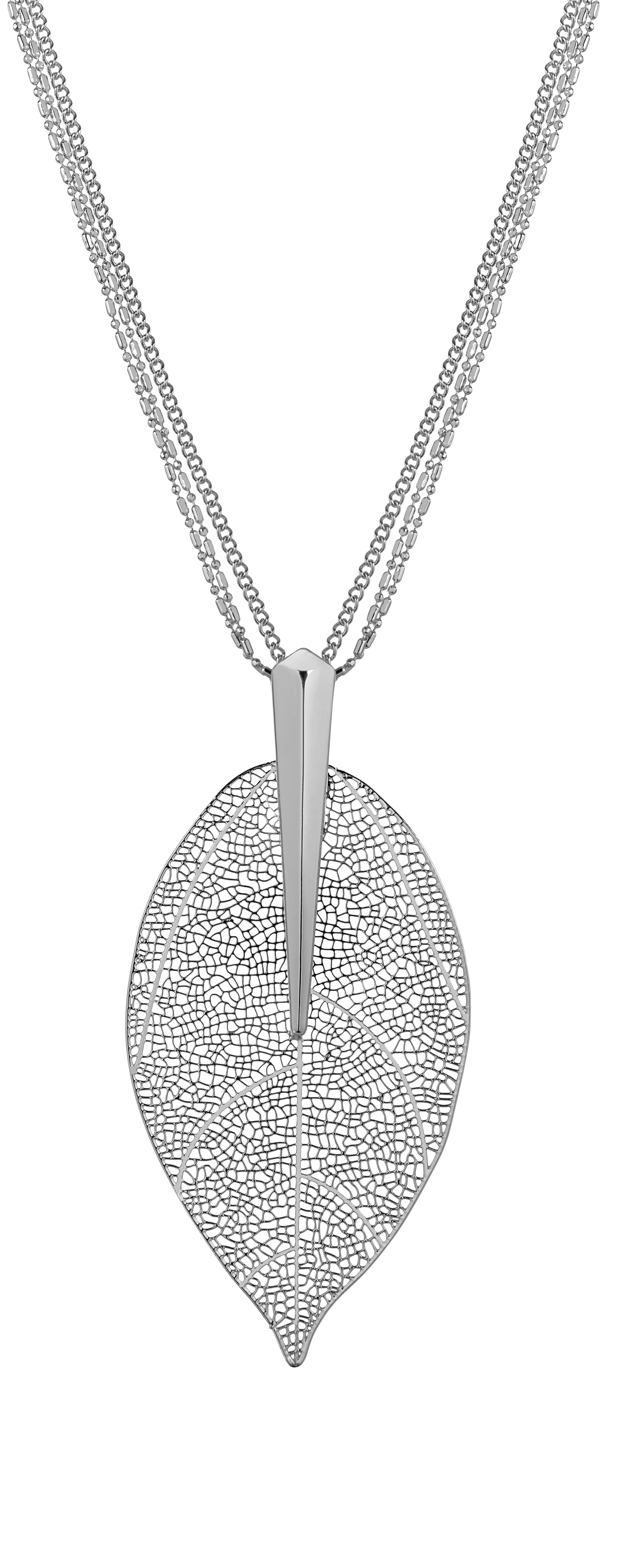 Troli Stříbrný náhrdelník s vavřínovým listem Laurel