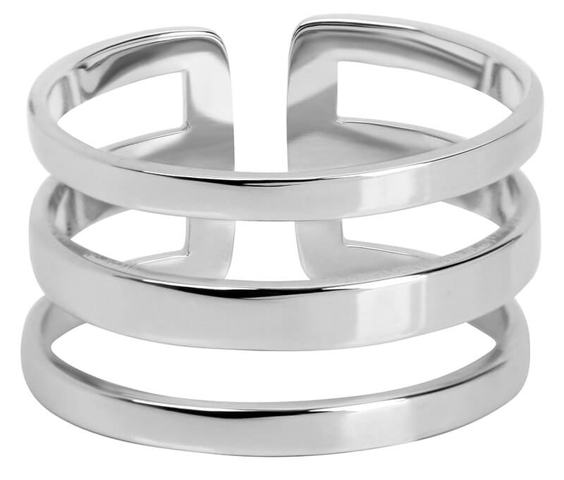 Troli -  Stylový trojitý prsten z oceli
