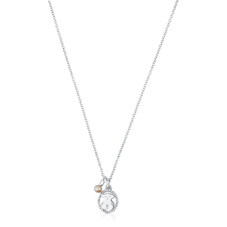 Tous -  Originální stříbrný náhrdelník s perlou Camee 712322520