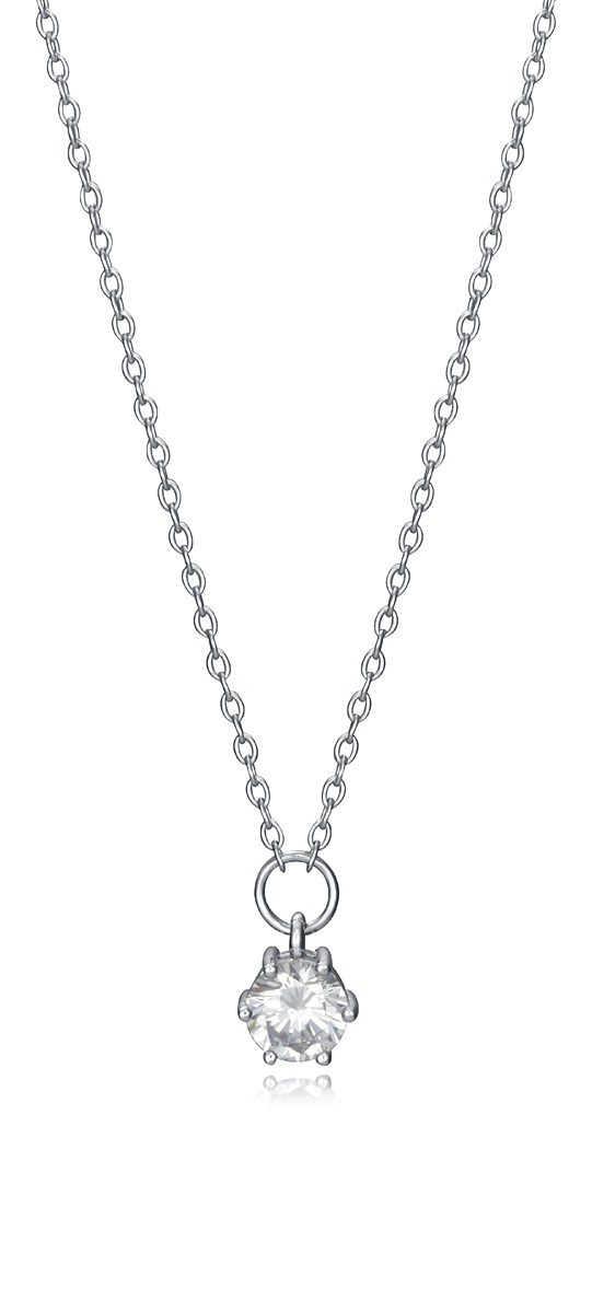 Viceroy Blýštivý strieborný náhrdelník so zirkónmi Clasica 13014C000-30