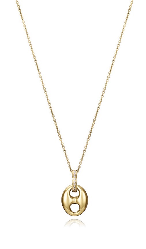 Viceroy Fashion pozlátený náhrdelník so zirkónmi Chic 14076C01012
