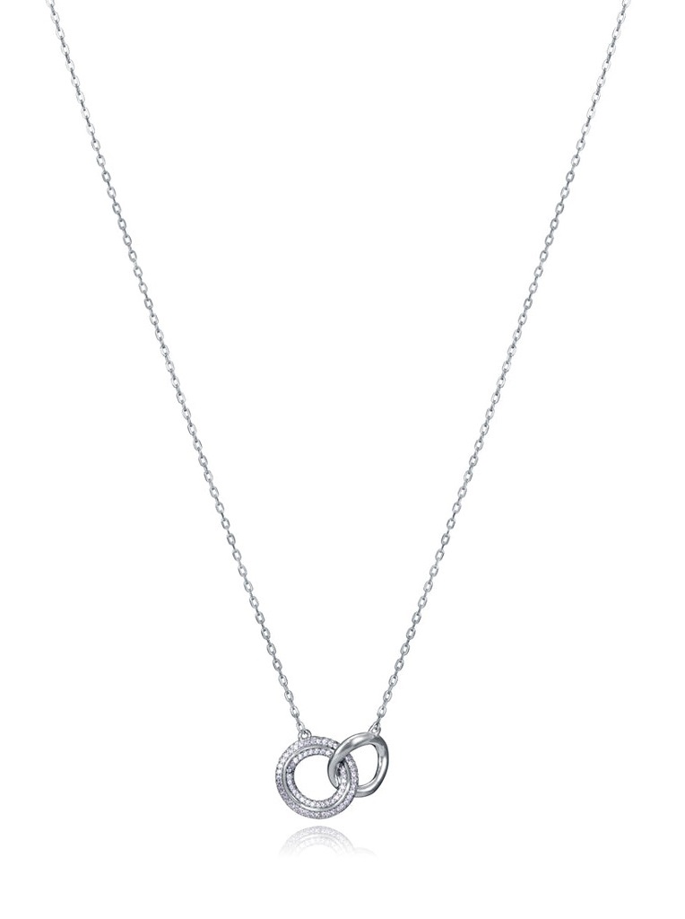 Viceroy Módny strieborný náhrdelník so zirkónmi Clasica 13163C000-30