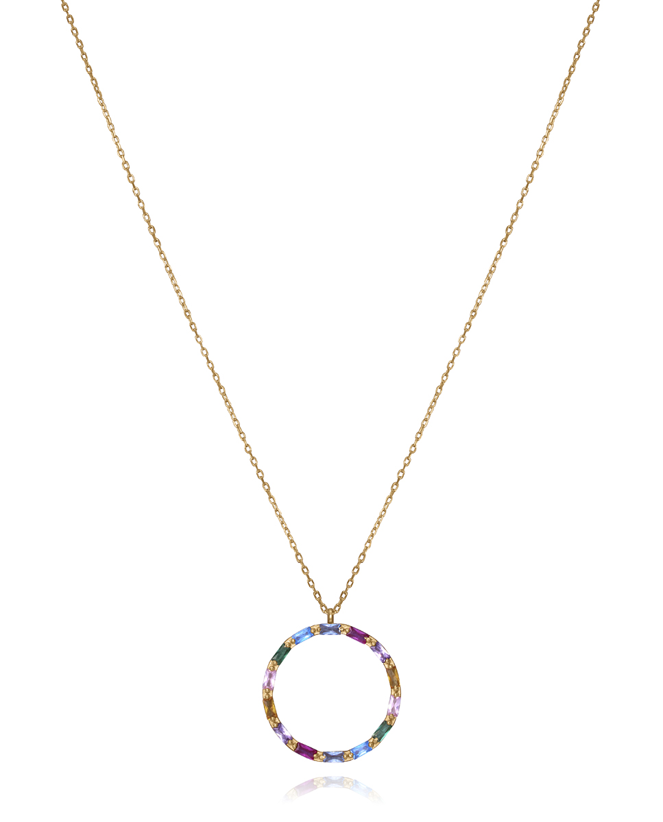Viceroy Nádherný pozlátený náhrdelník so zirkónmi Elegant 13089C100-39