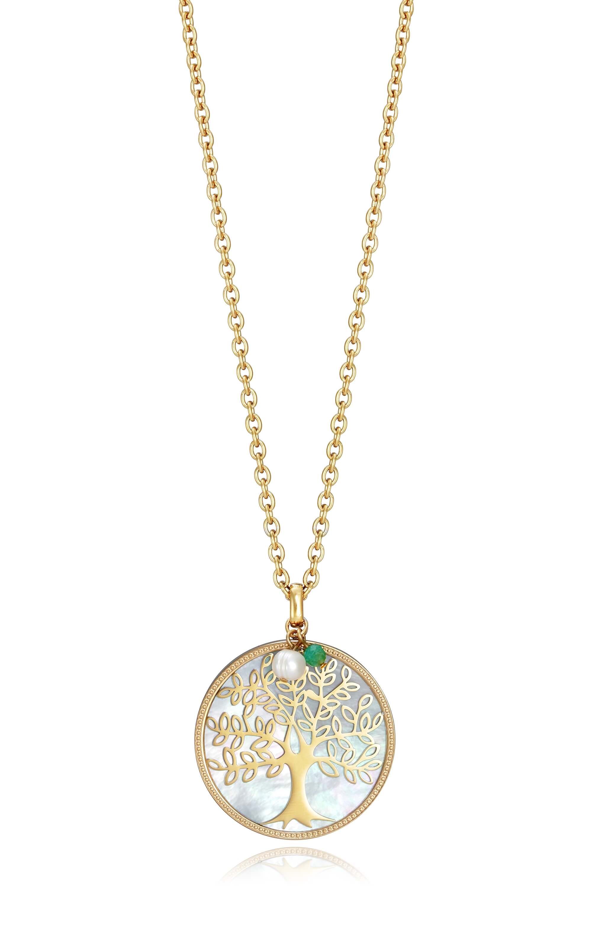 Viceroy -  Pozlacený náhrdelník se stromem života Popular 15064C01012