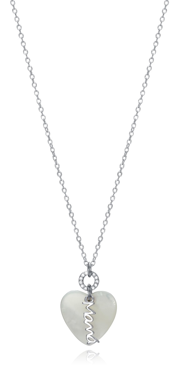 Viceroy Romantický strieborný náhrdelník pre mamičku Dia Madre 13055C000-90 (retiazka, prívesok)
