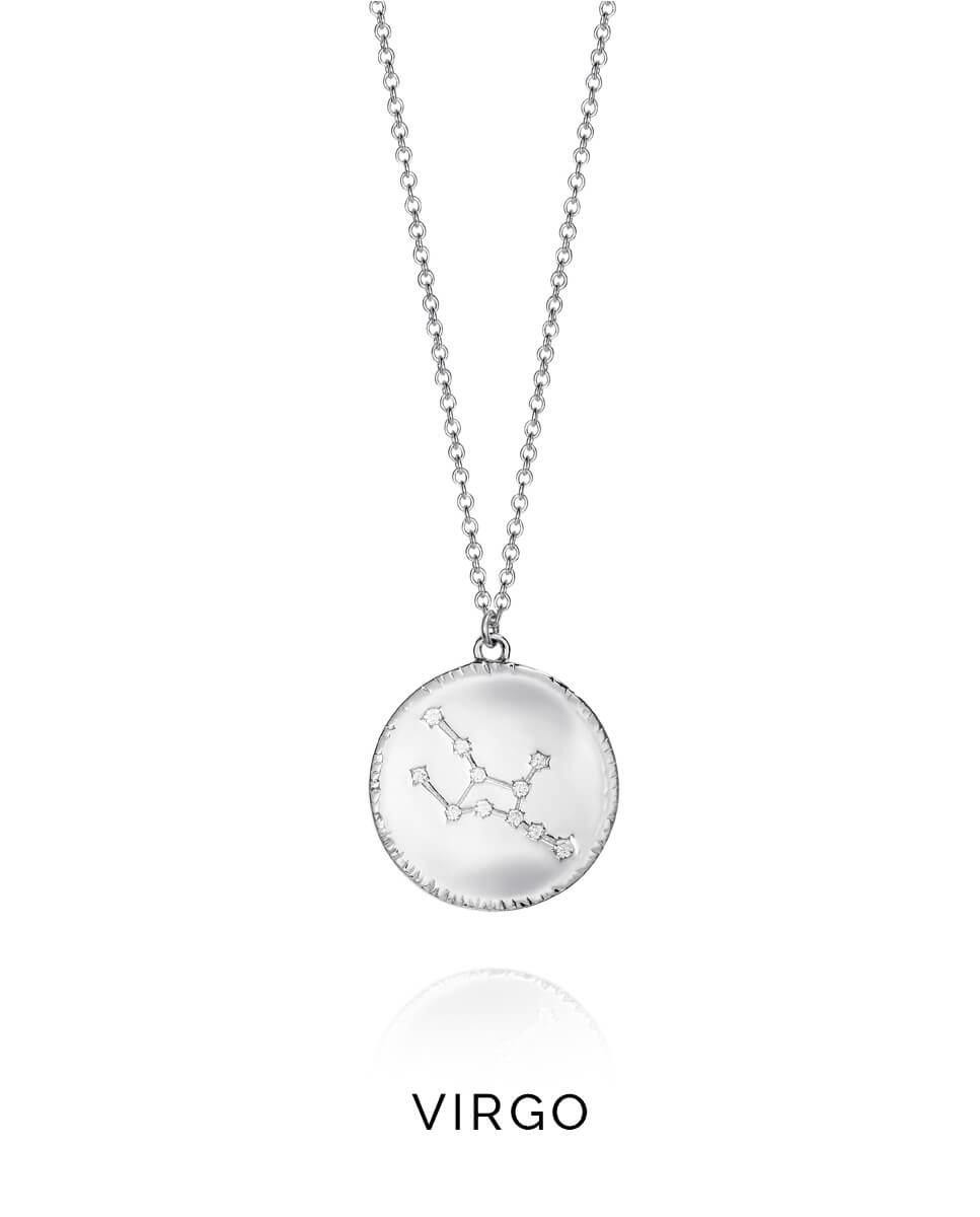 Viceroy Strieborný náhrdelník znamenia Panna Horoscope 61014C000-38V