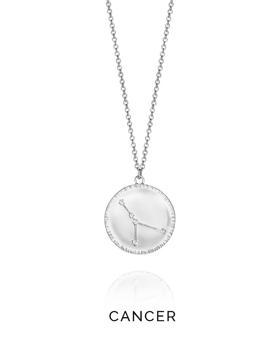 Viceroy -  Stříbrný náhrdelník znamení Rak Horoscopo 61014C000-38CA