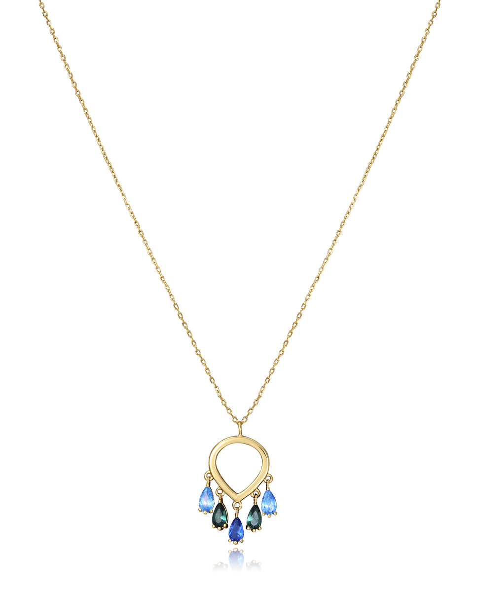Viceroy Štýlový pozlátený náhrdelník Elegant 13082C100-39 (retiazka, prívesok)
