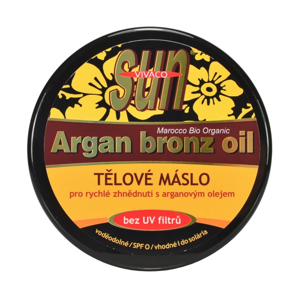 Vivaco Opalovací máslo s bio arganovým olejem SPF 0 200 ml