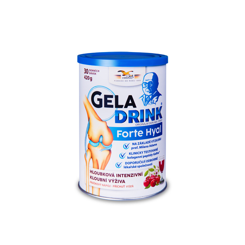 Geladrink Geladrink Forte HYAL práškový nápoj višňa 420 g