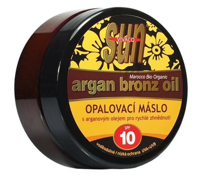 Vivaco Opalovací máslo Argan bronz oil OF 10 200 ml