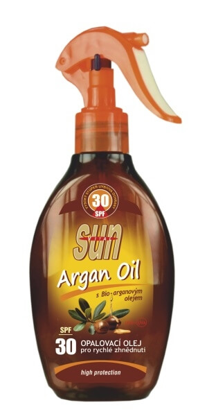 Vivaco Opalovací olej s arganovým olejem OF 30 rozprašovací 200ml