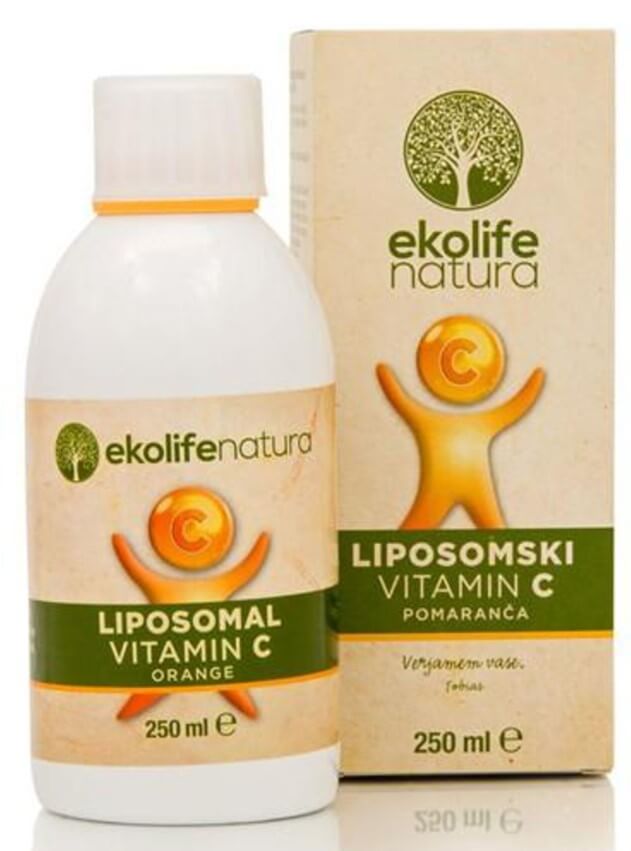 Ekolife Natura Liposomal Vitamin C 500 mg 250 ml pomeranč