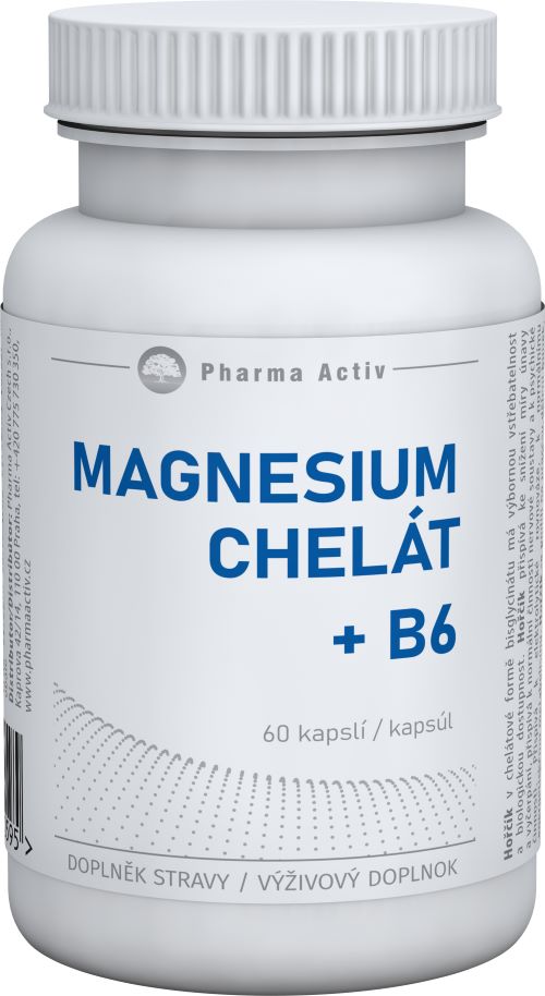 Pharma Activ Magnesium chelát + B6 60 kapsúl