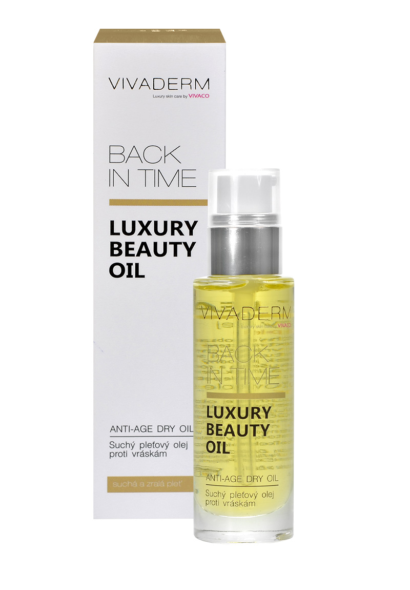Vivaco Luxury beauty oil - suchý pleťový olej proti vráskám 30 ml
