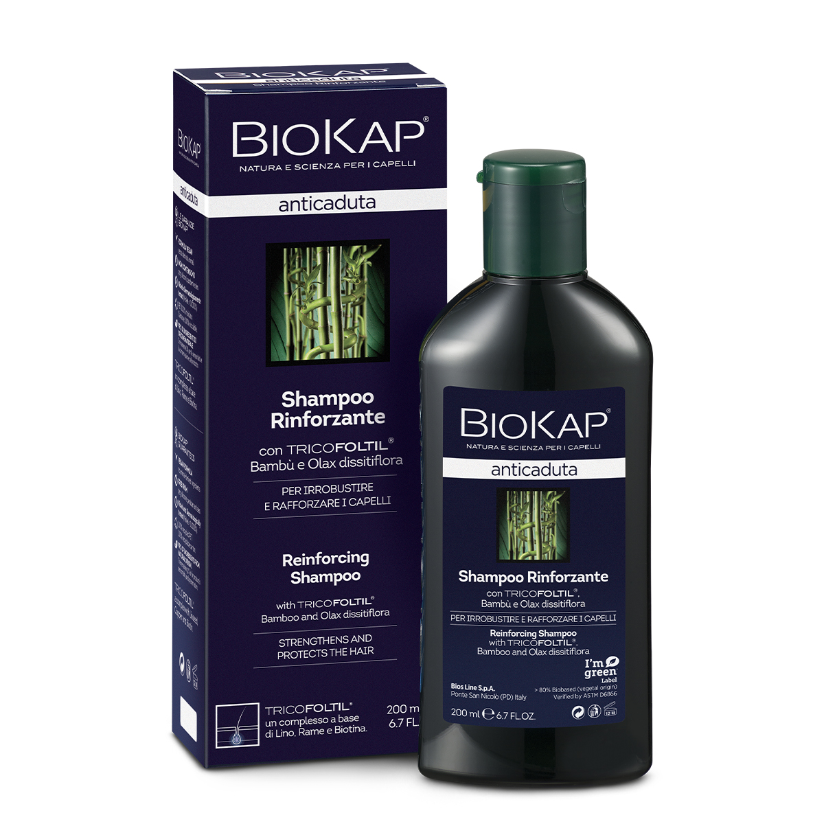 Biokap Šampón proti padaniu vlasov Forte 200 ml