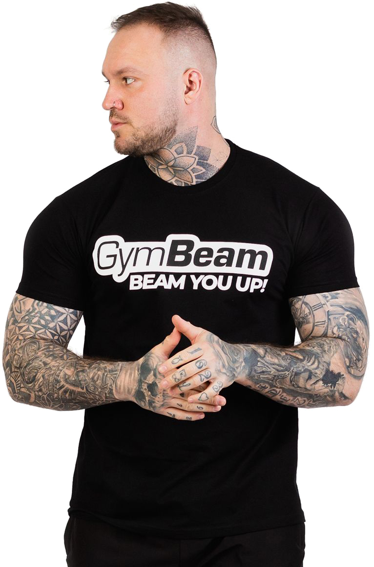 GymBeam Pánské tričko Beam Black L