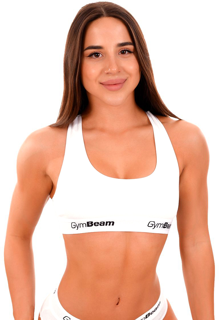 GymBeam Podprsenka Bralette White S