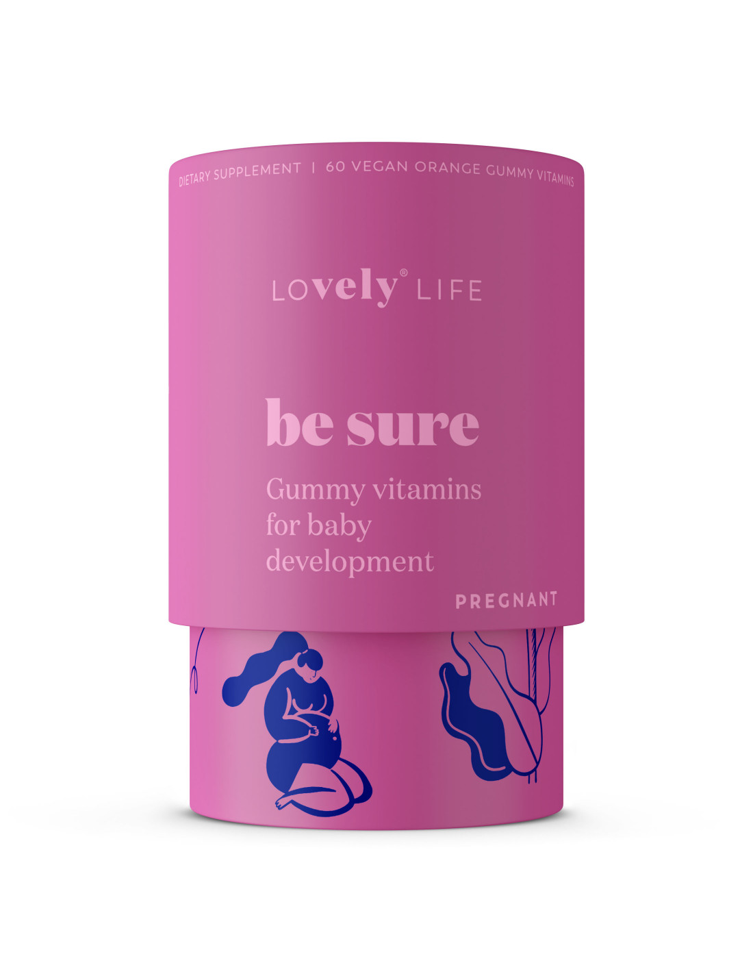 Vely Be sure gumové vitamíny pro správný vývoj miminka v bříšku 60 ks