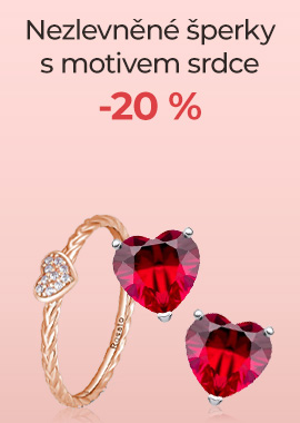 -20 % na nezlevněné šperky s motivem srdce