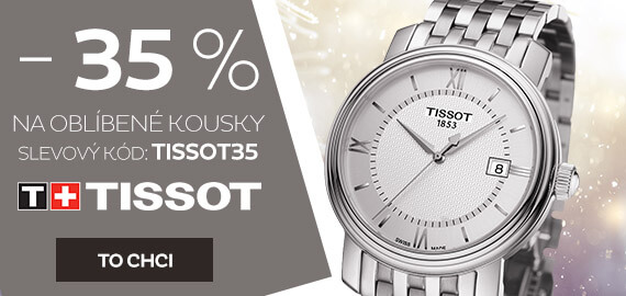 35 % na vybrané hodinky Tissot