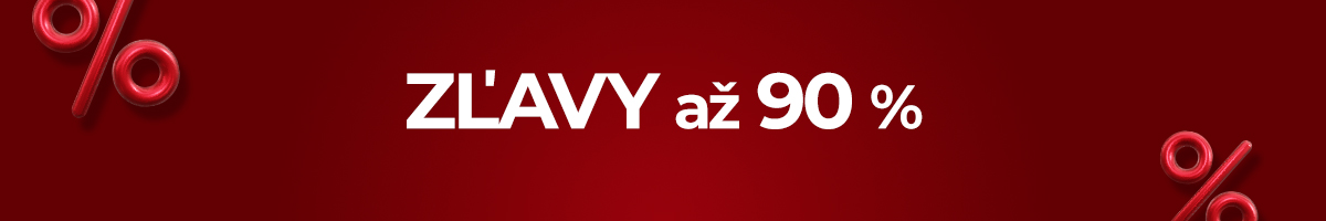 Zľavy až 90 %