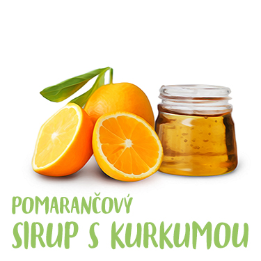 Pomarančový sirup s kurkumou