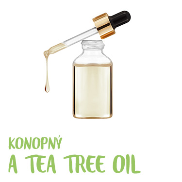 Konopný a tea tree olej