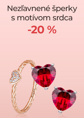 Nezľavnené šperky s motívom srdca -20 %