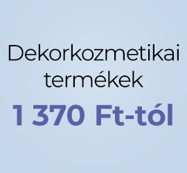 Dekorkozmetikai termékek 1 370 Ft-tól