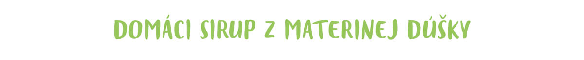Domáci sirup z materinej dúšky
