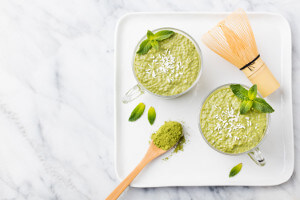 Matcha chia pudink