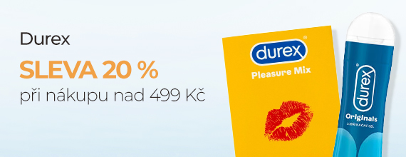 Durex - sleva 20 % pří nákupu nad 499 Kč 