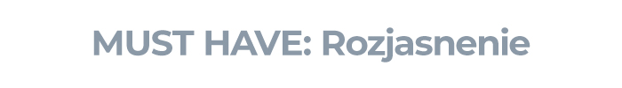 MUST HAVE: rozjasnenie