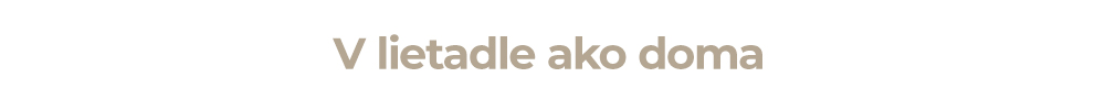 V lietadle ako doma