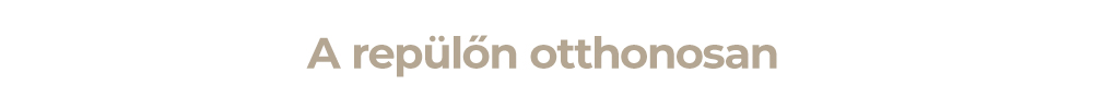 A repülőn otthonosan