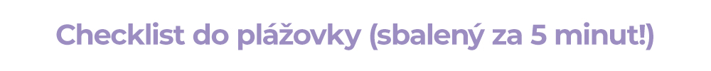 Checklist do plážovky 