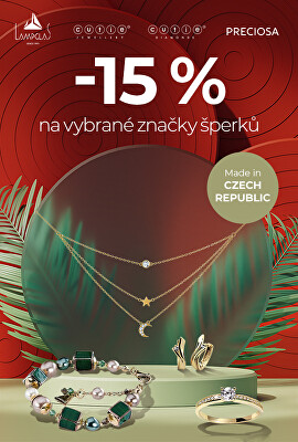 Sleva 15 % na české značky šperků Lampglas, Cutie Jewellery, Cutie Diamonds, Preciosa