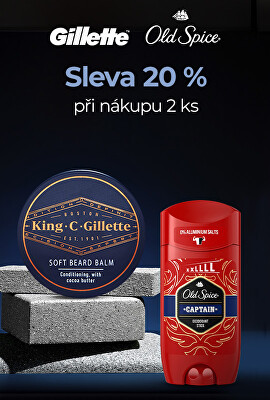 Gillette a Old Spice -20 % při nákupu 2 ks