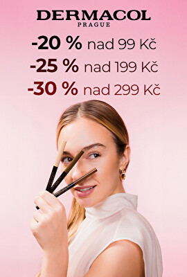 Dermacol -20 % nad 99 Kč | -25 % nad 199 Kč | -30 % nad 299 Kč