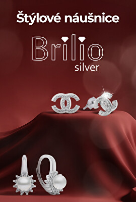 Štýlové náušnice Brilio Silver