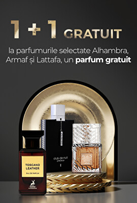 1+1 parfum gratuit cu anumite parfumuri Alhambra, Armaf și Lattafa