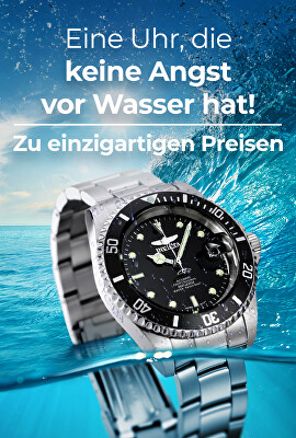 Eine Uhr, die keine Angst vor Wasser hat! | Zu einzigartigen Preisen