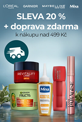 L'Oréal Paris, Garnier, Mixa, Maybelline -20 % + doprava zdarma nad 499 Kč