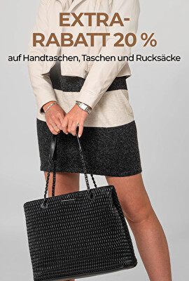 EXTRA-Rabatt 20 % auf Handtaschen, Taschen und Rucksäcke