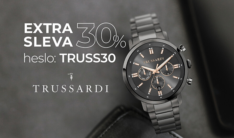 Extra sleva 30 % na hodinky Trussardi