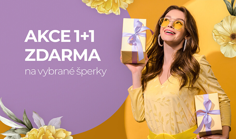 Akce 1+1 ZDARMA na vybrané šperky